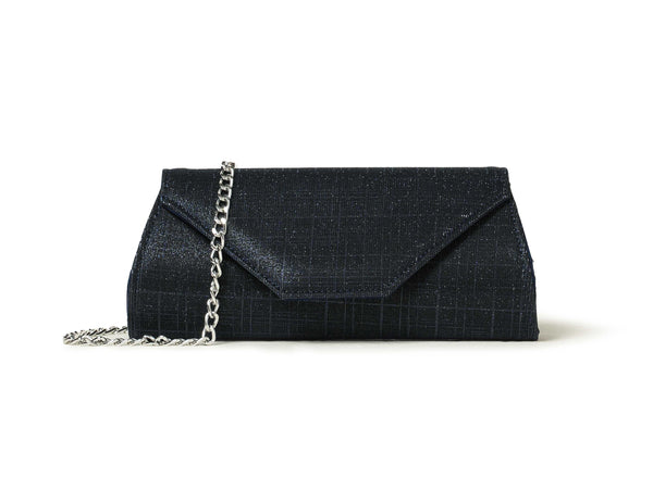 Melluso Pochette da Cerimonia in Tessuto Blu Galassia bj034z-245068